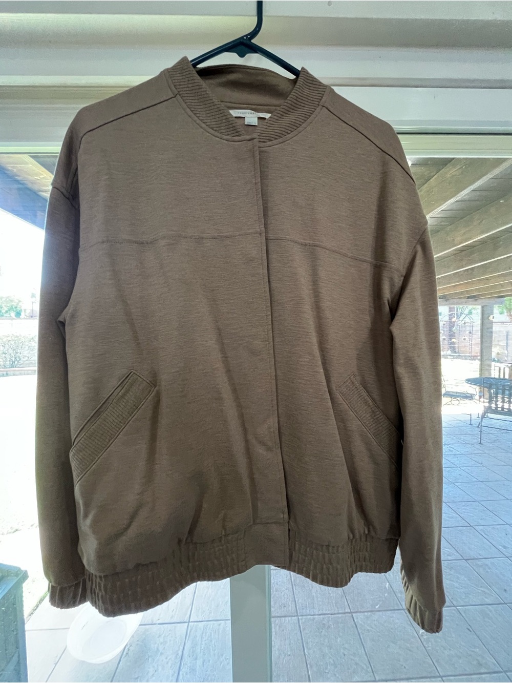 Women’s Lightweight Bomber Jacket in Taupe
